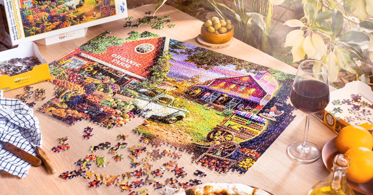 Experience the Premium Puzzle-Solving Experience with Brain Tree Games' Japanese White Puzzle Board