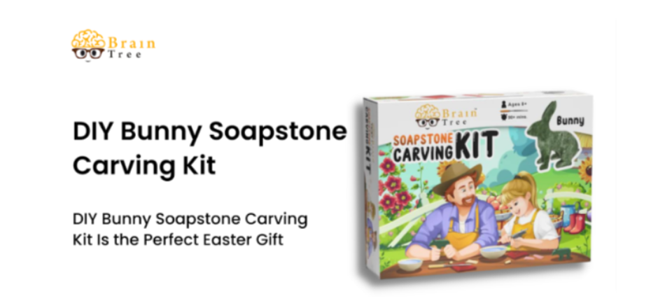 DIY bunny soapstone carving Kit