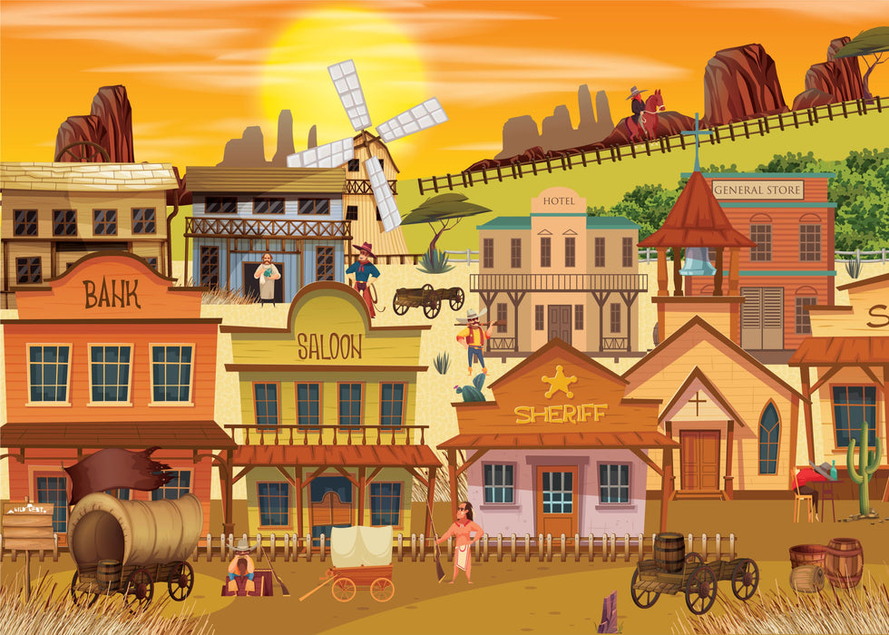 Country Cowboys Jigsaw Puzzles 1000 Piece Brain Tree Games