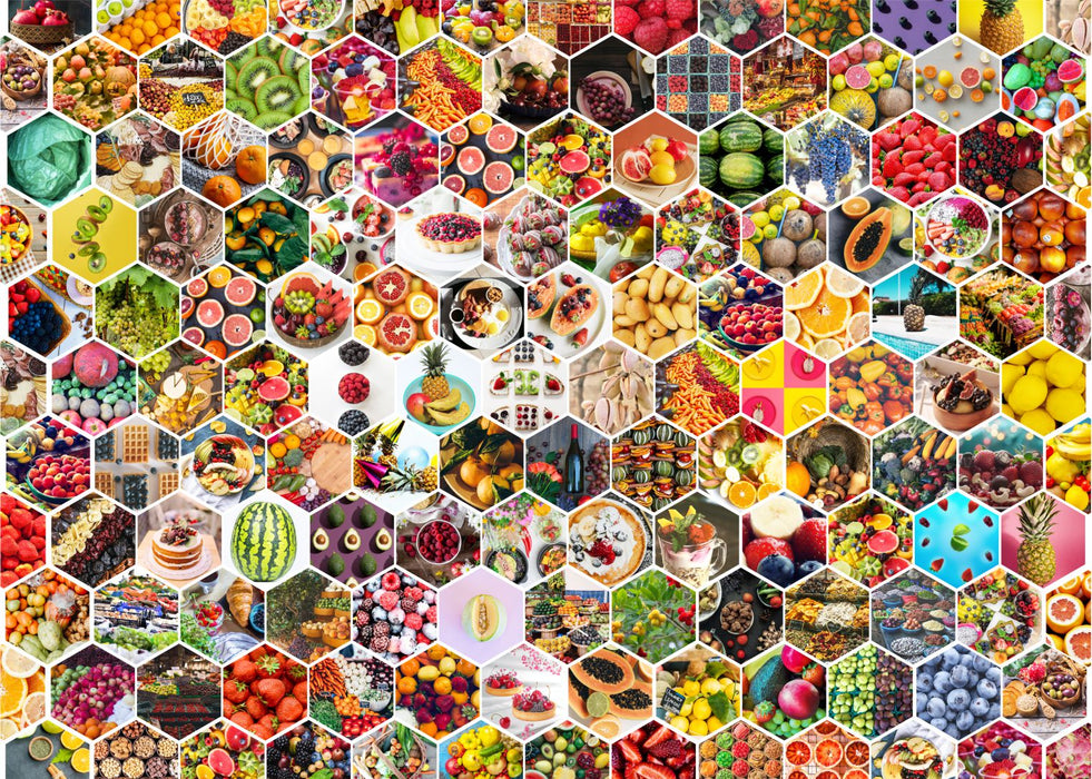 Seamless Fruits Jigsaw Puzzles 1000 Piece Brain Tree Games
