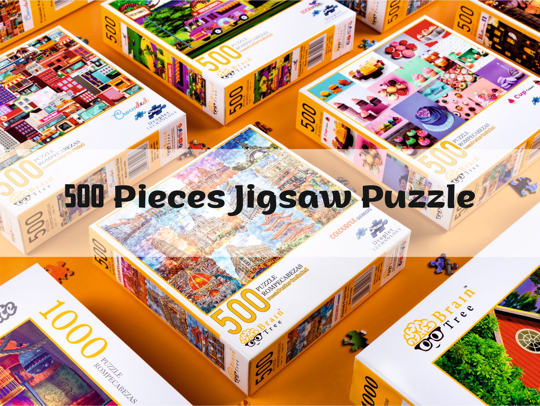 Best 500 piece jigsaw puzzles from Brain Tree Games
