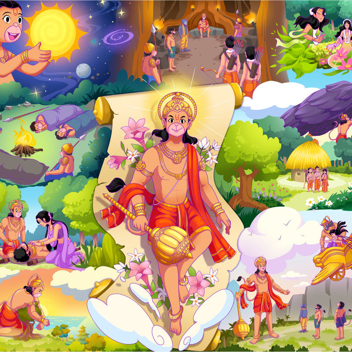 Hanuman Jigsaw Puzzle - A Mythological Challenge by Brain Tree Games