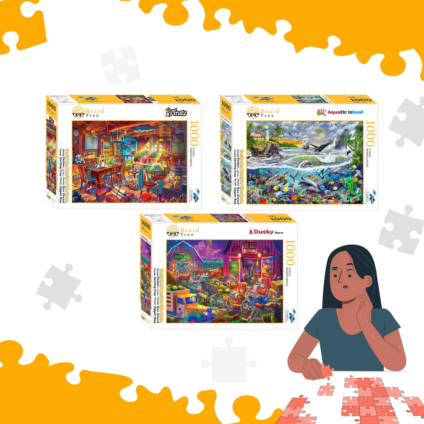 1000 Piece Puzzle- BrainTreeGames