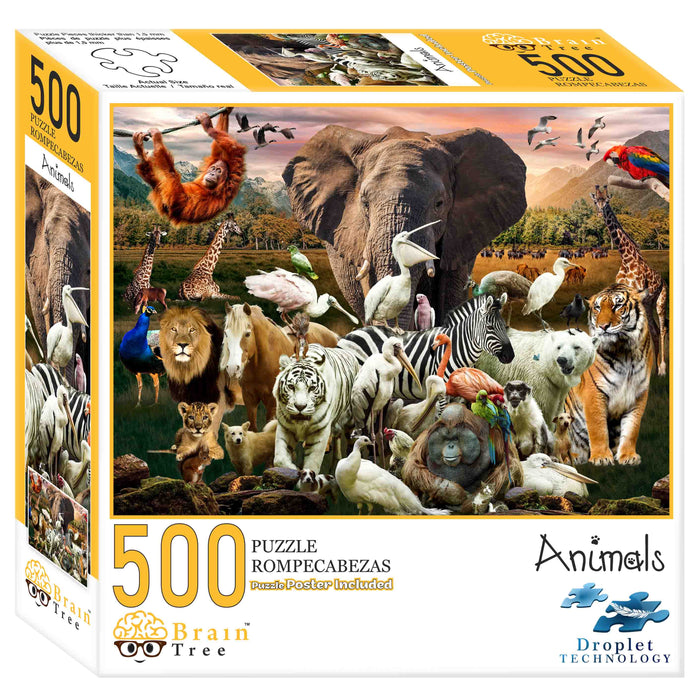 Animal Jigsaw Puzzles 500 Piece Brain Tree Games