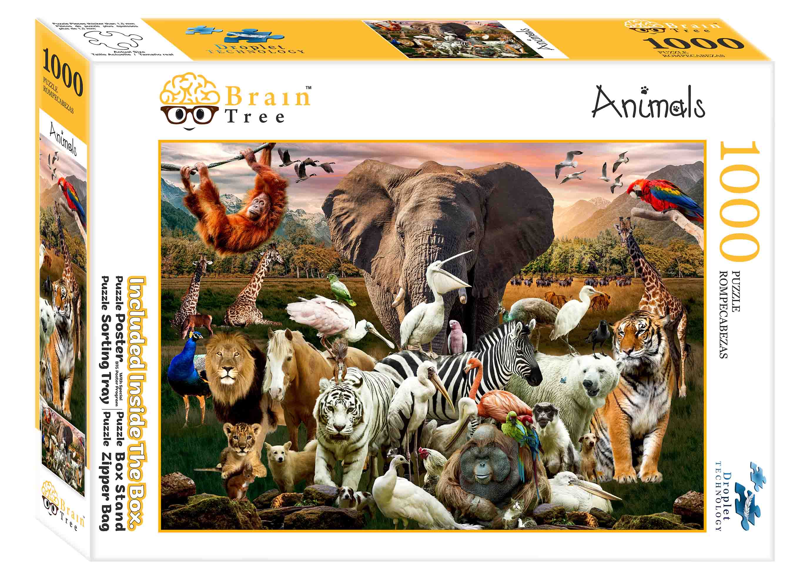 Animal Jigsaw Puzzles 1000 Piece Brain Tree Games