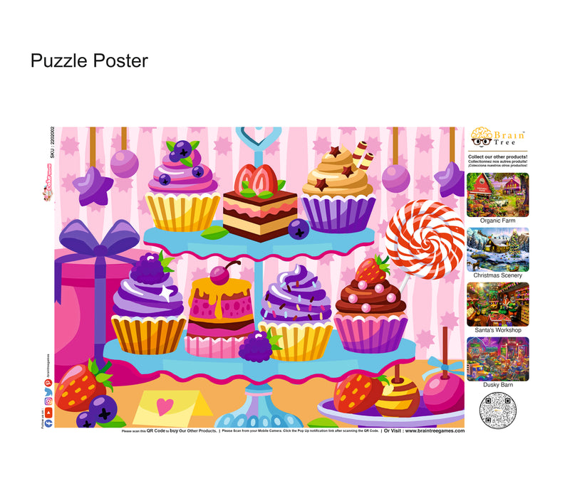 Cake World 500 Pieces Jigsaw Puzzles Brain Tree Games