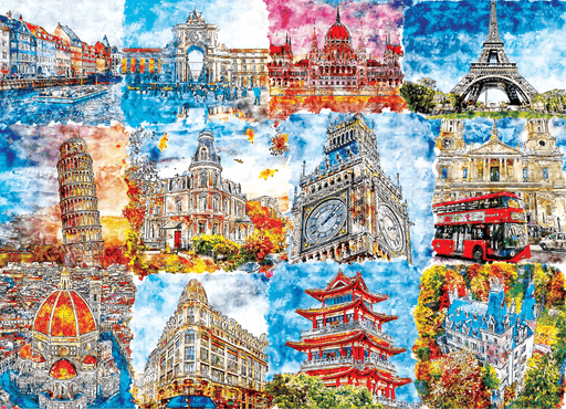 Colorful Wonders 500 Pieces Jigsaw Puzzles Brain Tree Games