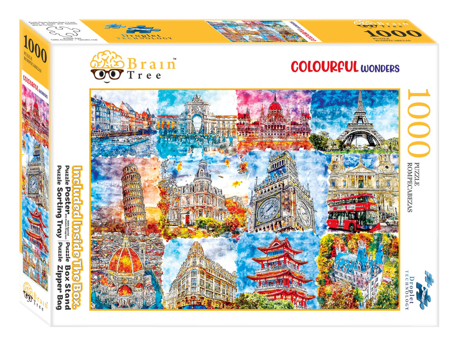 Colorful Wonders Jigsaw Puzzles 1000 Piece Brain Tree Games