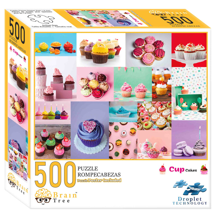 Cup Cakes 500 Pieces Jigsaw Puzzles Brain Tree Games
