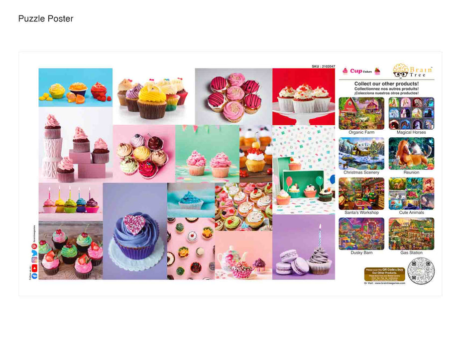 Cupcakes Jigsaw Puzzles 1000 Piece Brain Tree Games