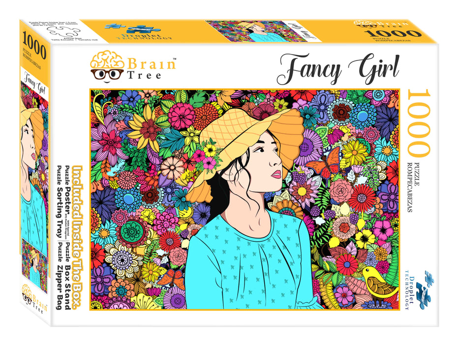 Fancy Girl Jigsaw Puzzles 1000 Piece Brain Tree Games