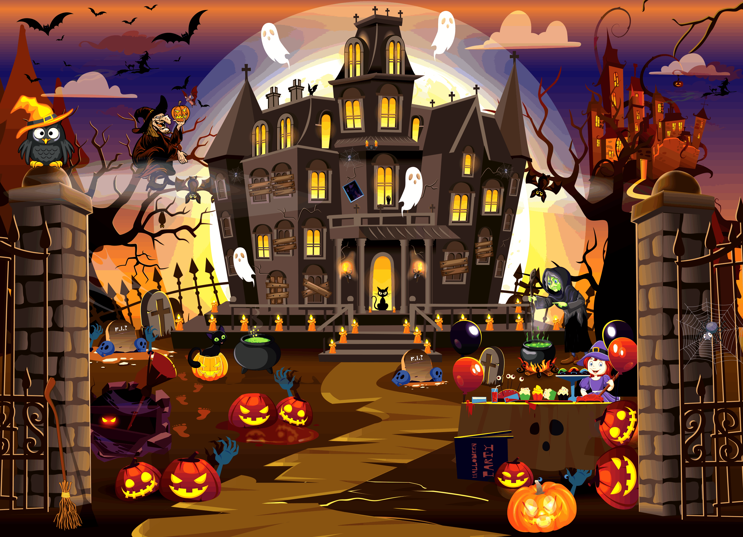 Halloween Puzzles 500 Piece Brain Tree Games