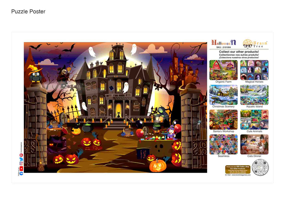 Halloween House Jigsaw Puzzles 1000 Piece Brain Tree Games