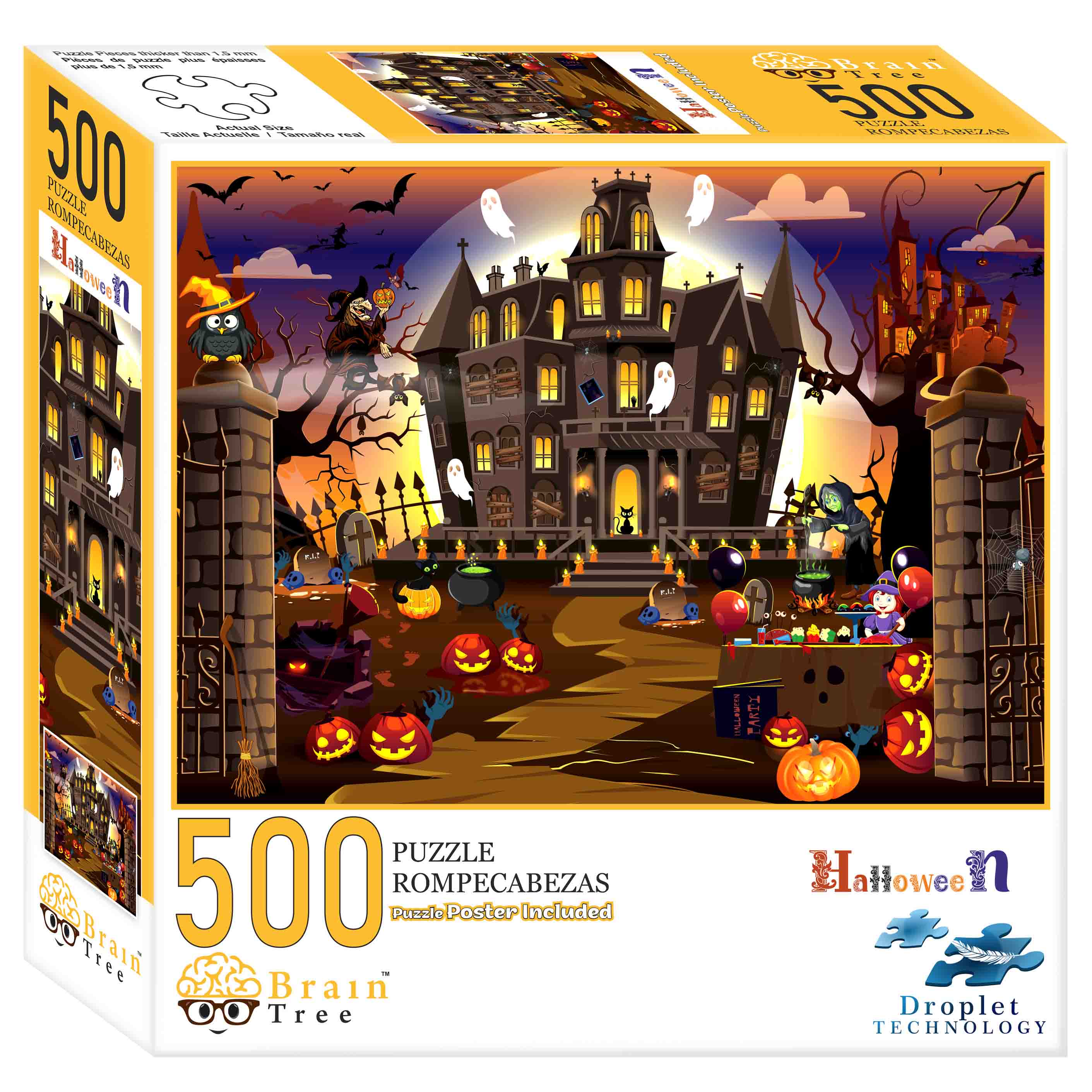 Halloween Puzzles 500 Piece Brain Tree Games