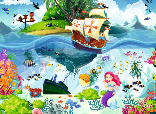 Mermaid Island 500 Pieces Jigsaw Puzzles Brain Tree Games