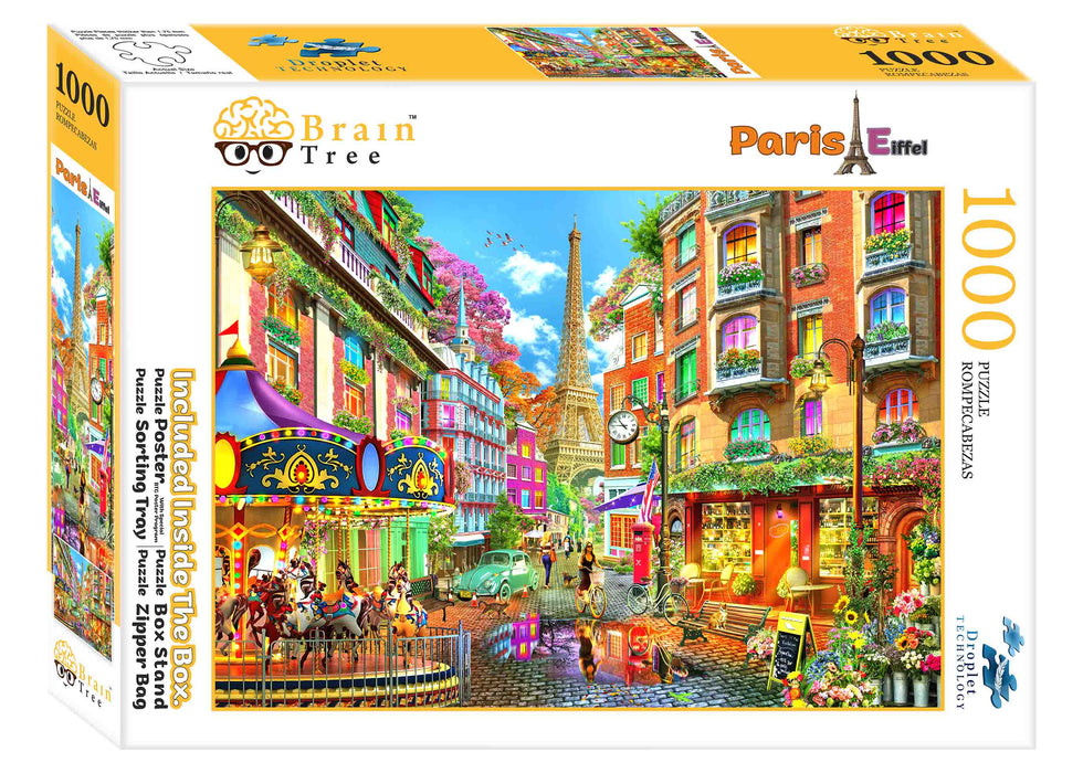 Paris Eiffel Jigsaw Puzzles 1000 Piece BrainTreeGames