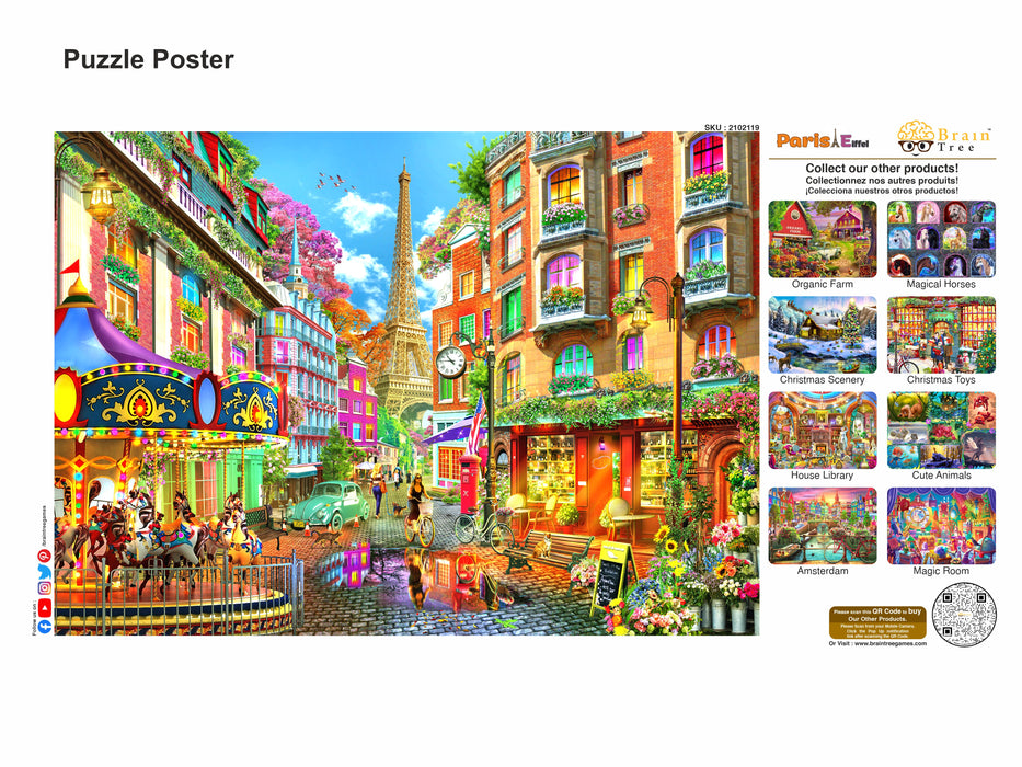 Paris france 1000pc glow in the dark jigsaw puzzle by tomax Paris france 1000pc glow in the dark jigsaw puzzle by tomax