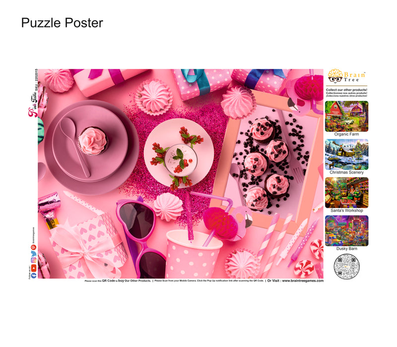 Pink Table Jigsaw Puzzles 500 Piece Brain Tree Games