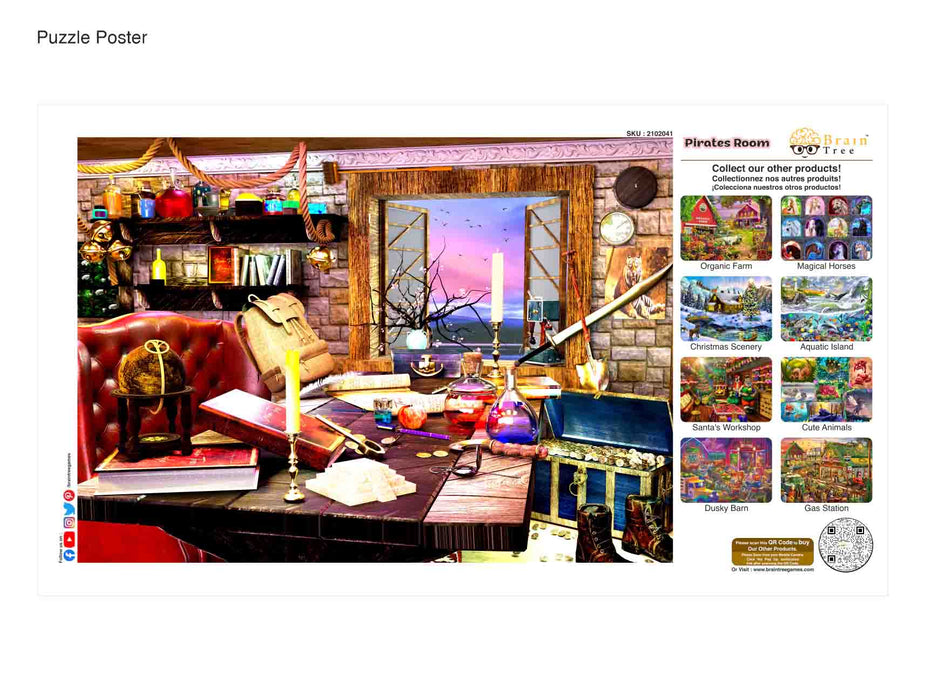 Pirates Room Jigsaw Puzzles 1000 Piece Brain Tree Games