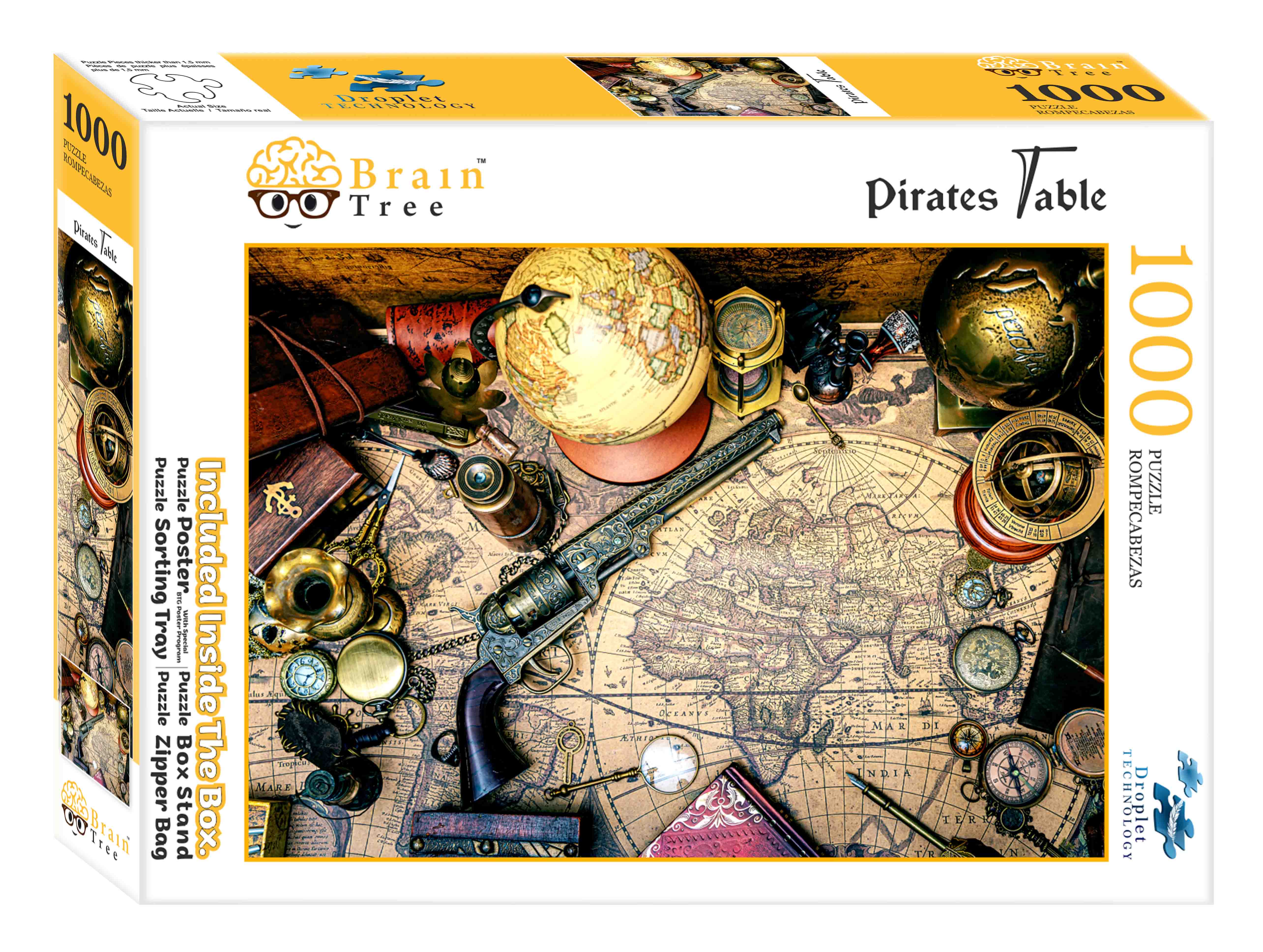 Pirates Table Jigsaw Puzzles 1000 Piece Brain Tree Games