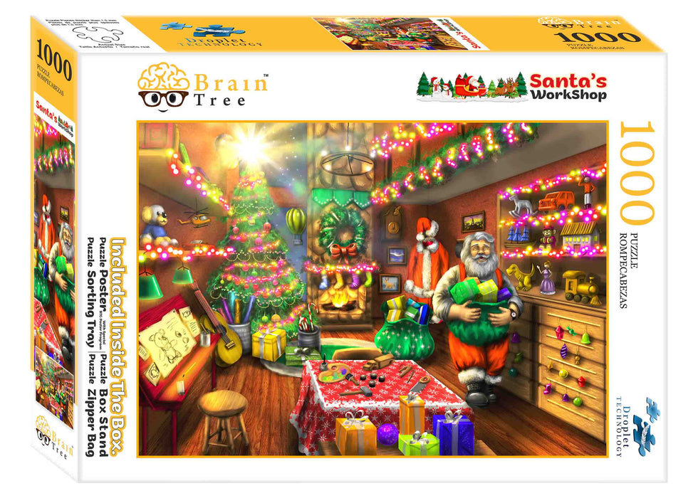 Santa's Workshop Jigsaw Puzzles 1000 Piece Brain Tree Games