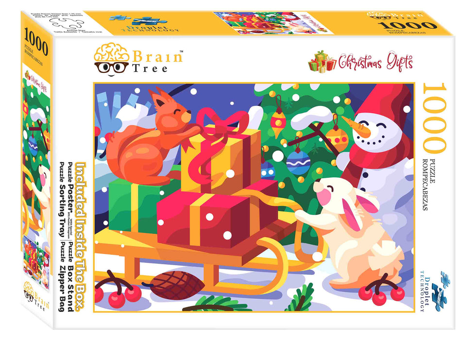 Christmas Gifts Puzzles 1000 Piece Brain Tree Games