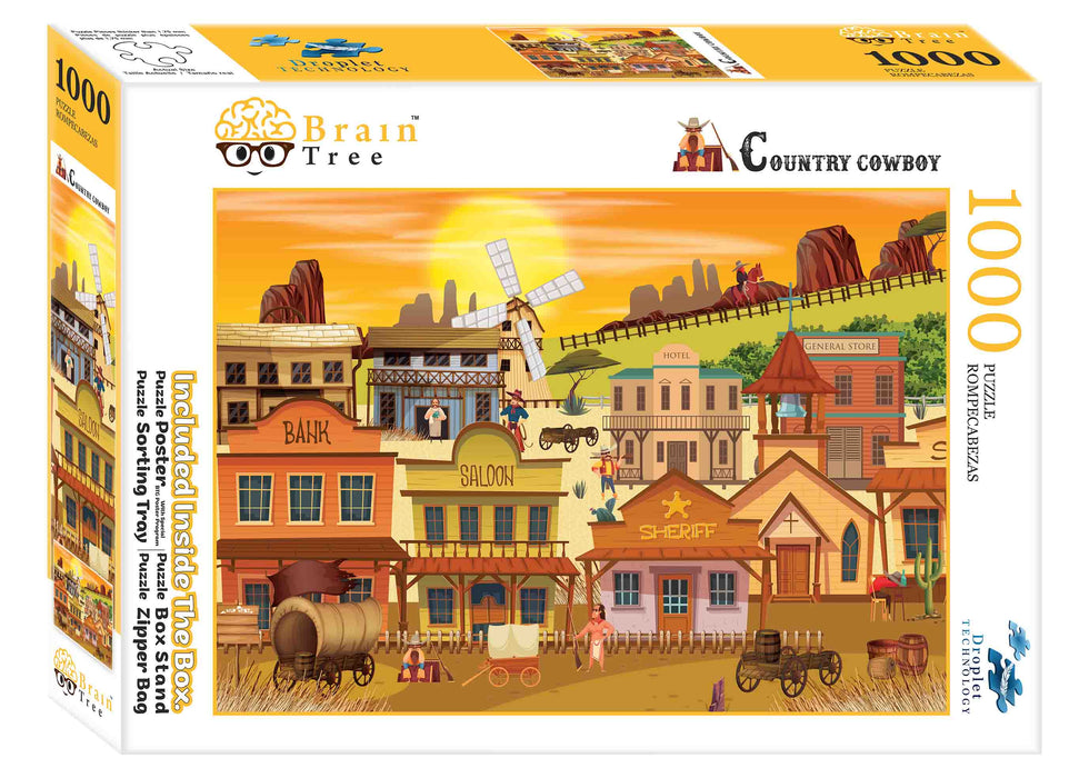 Country Cowboys Jigsaw Puzzles 1000 Piece Brain Tree Games