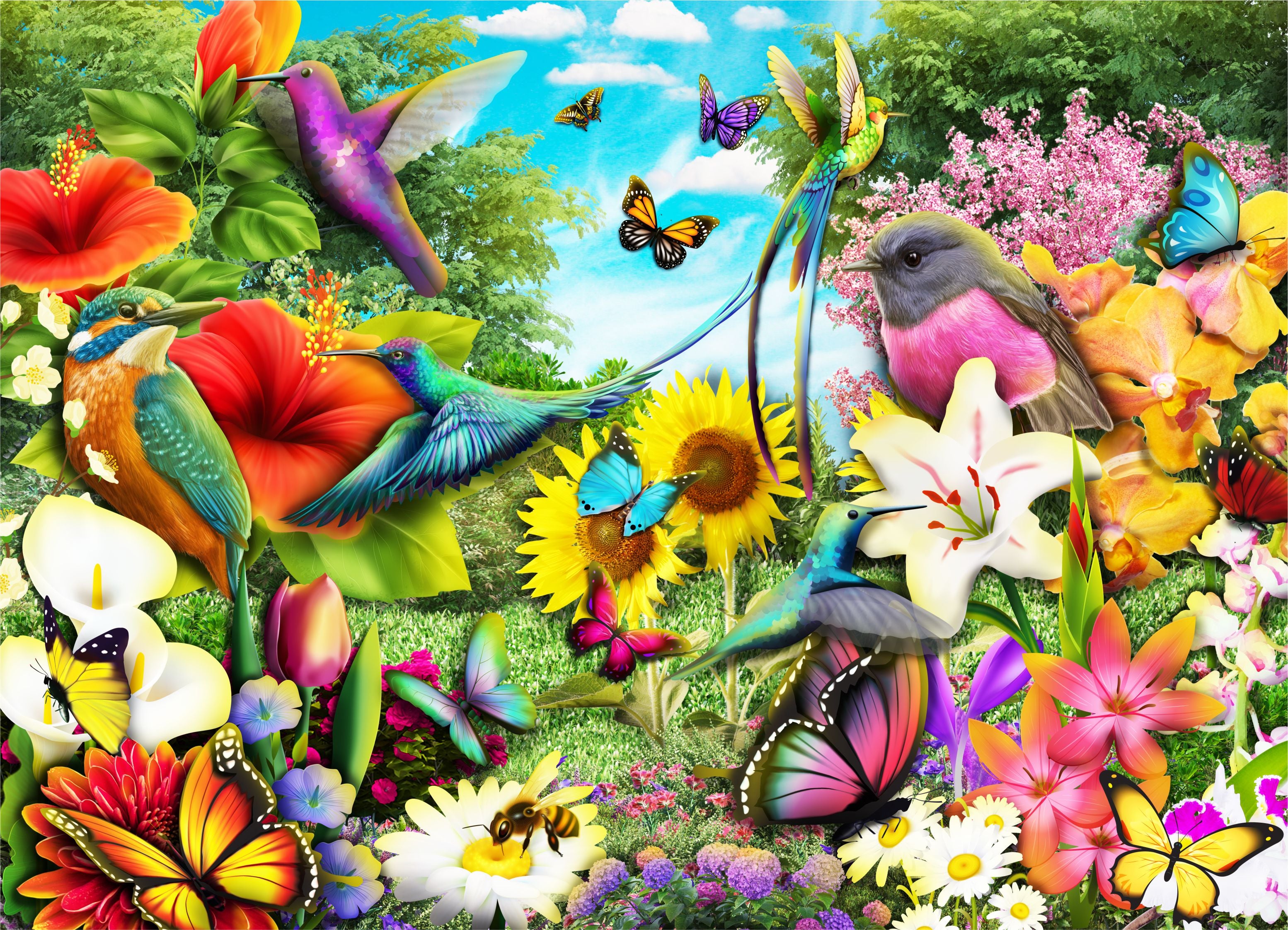 ジグソーパズル A Flower Forest Jigsaw Puzzle 村上隆 フラワー A Flower Forest Jigsaw Puzzle - メルカリ