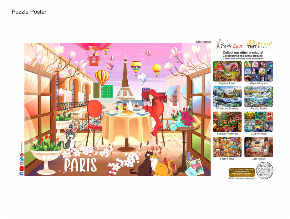 Paris Love Jigsaw Puzzles 1000 Piece Brain Tree Games