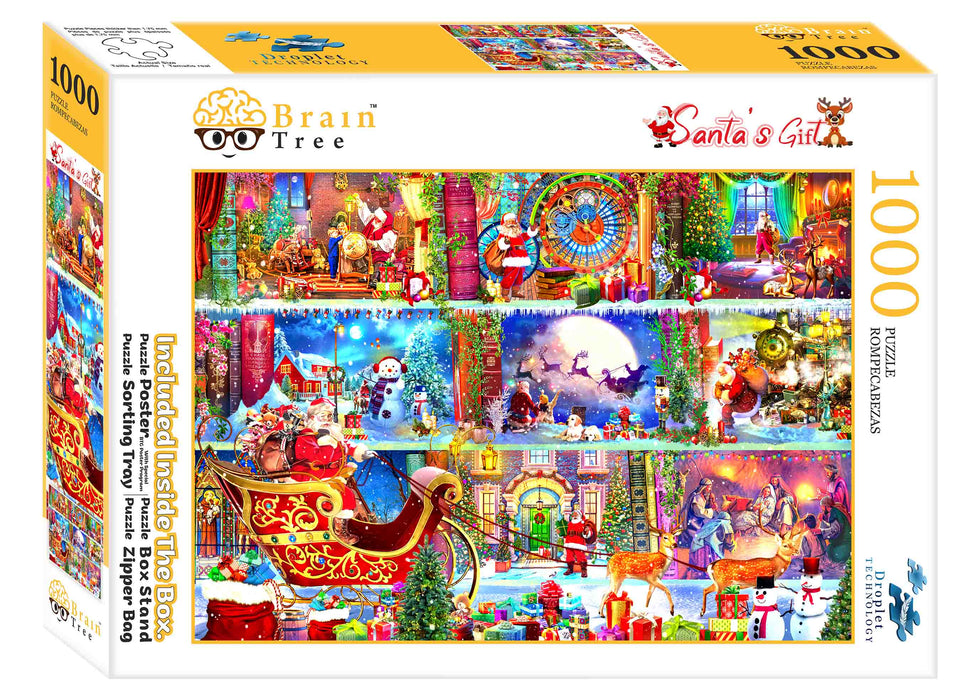 Santa's Gift Jigsaw Puzzles 1000 Piece BrainTreeGames