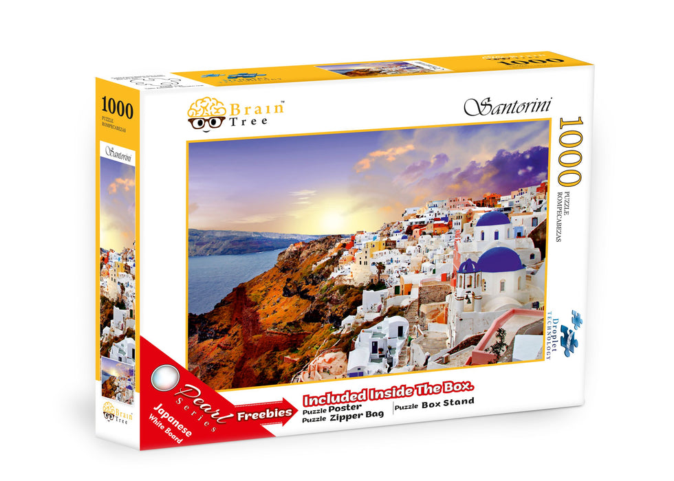 Santorini Jigsaw Puzzles 1000 Piece Brain Tree Games