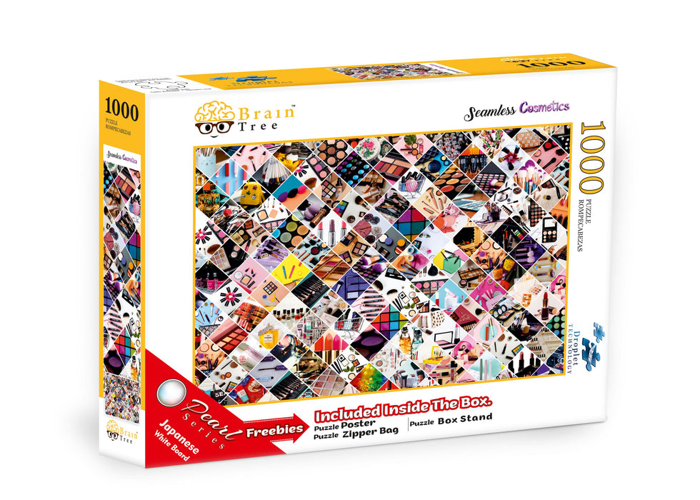 Seamless Comestics Jigsaw Puzzles 1000 Piece Brain Tree Games