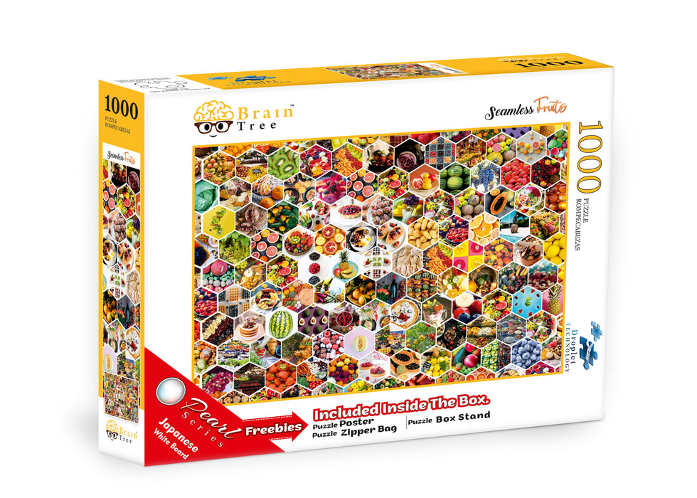 Seamless Fruits Jigsaw Puzzles 1000 Piece Brain Tree Games