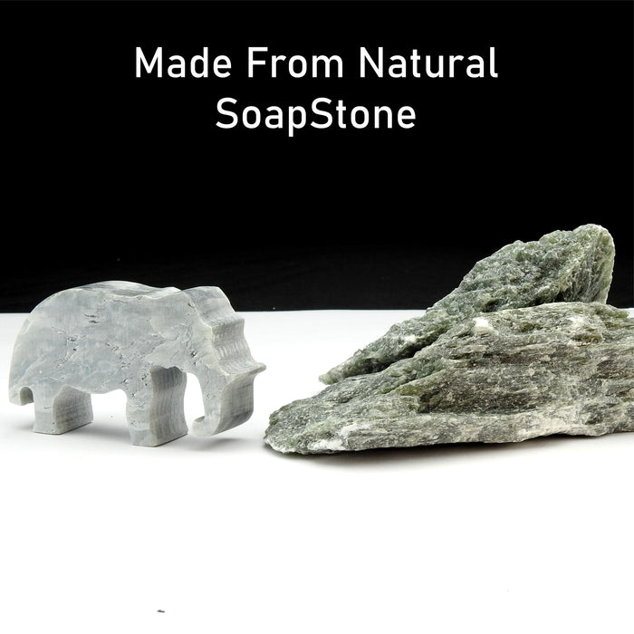 Elephant Soapstone Carving Kit: Safe and Fun DIY Craft for Kids and Adults Brain Tree Games - Jigsaw Puzzles