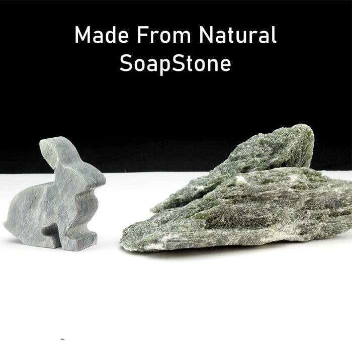 Bunny Soapstone Carving Kit: Safe and Fun DIY Craft for Kids and Adults Brain Tree Games - Jigsaw Puzzles
