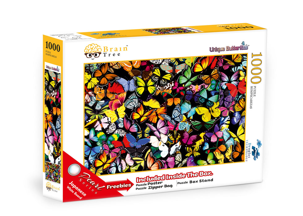 Unique Butterflies Jigsaw Puzzles 1000 Piece Brain Tree Games